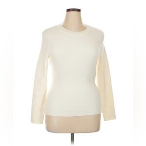 🆕 Abercrombie & Fitch Ribbed Pullover Sweater, Ivory, size XL